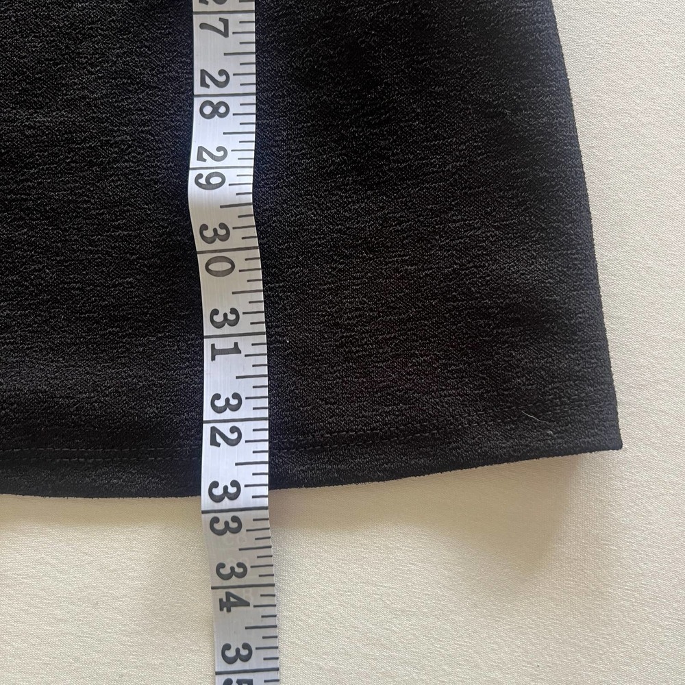ZARA Balloon Sleeve Black Low Back Mini Dress Size S - Picture 7 of 9